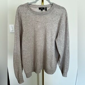 Mens Theory Gray Sweater. Cashmere. Large.